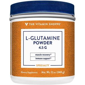 The Vitamin Shoppe L-Glutamine – Muscle Recovery, Gut Health & Immune Support, Free Form Amino Acid