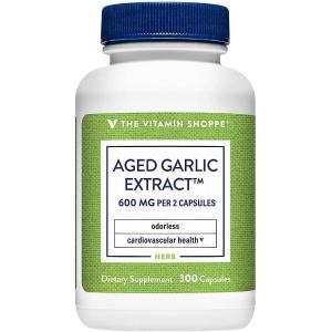 The Vitamin Shoppe Garlic 600 MG – Cardiovascular Health, Immune Support & Antioxidant Protection (300 Capsules)(300 count (Pack of 1))