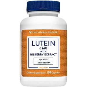 The Vitamin Shoppe Lutein – Eye Health, Vision Support & Blue Light Protection, Carotenoid Antioxidant (240 Capsules)(120 Count (Pack of 1))