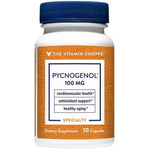 The Vitamin Shoppe Pycnogenol 100mg Antioxidant That Supports Cardiovascular, (30 Capsules)