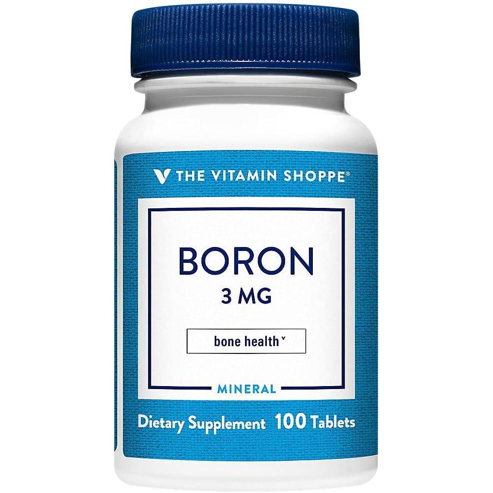 imageThe Vitamin Shoppe Boron 3MG Well Absorbed Form Chelated 100 Tablets