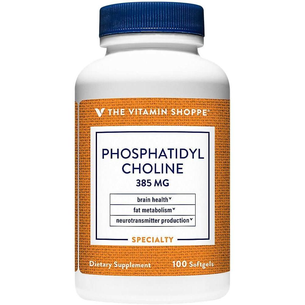 imageThe Vitamin Shoppe Phosphatidyl Choline 385MG from Soy Lecithin 100 Softgels