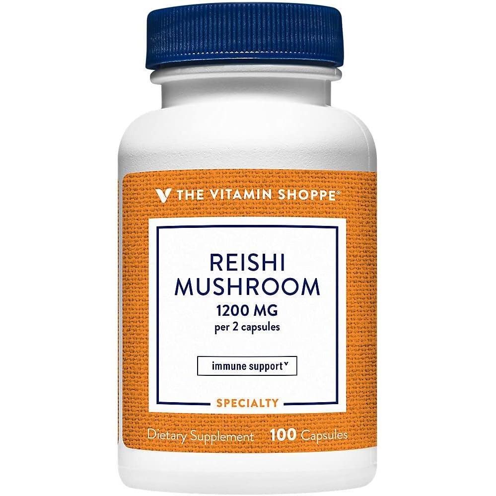 imageThe Vitamin Shoppe Reishi Mushroom 1200MG Supports Healthy Immune 100 Capsules