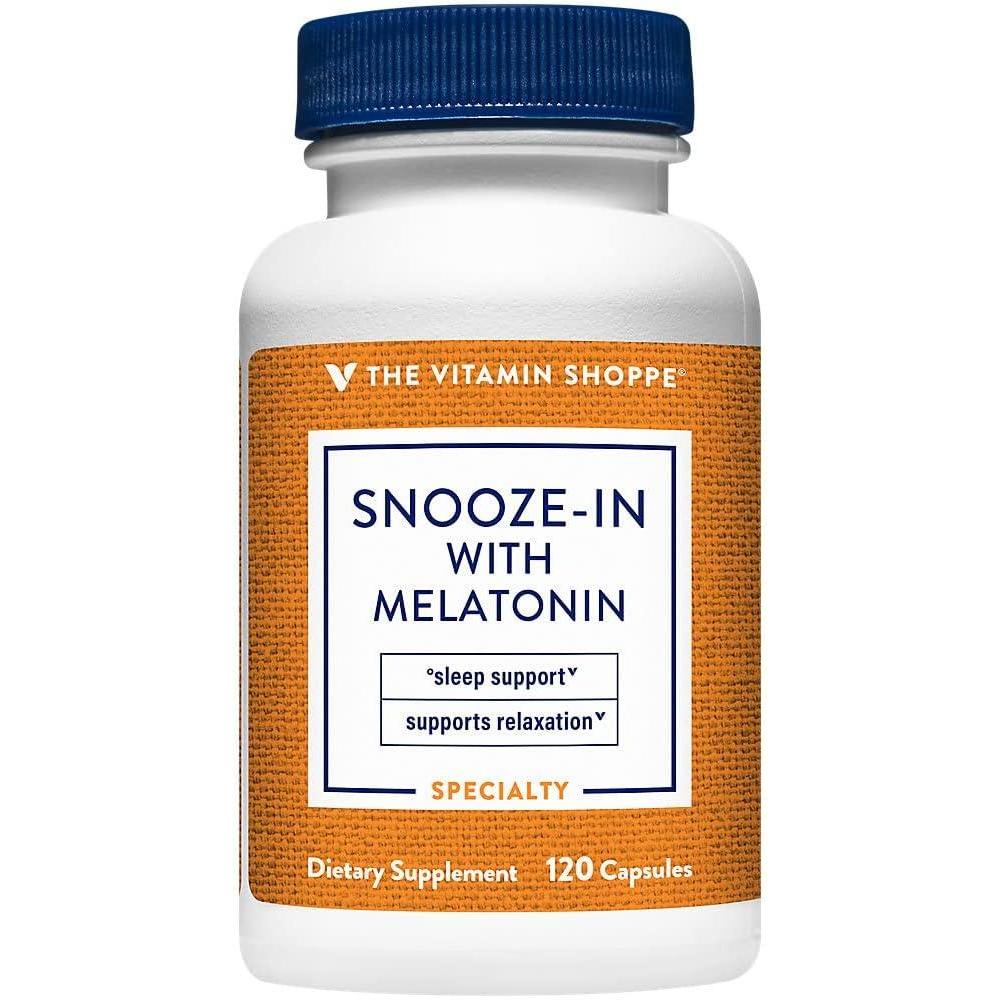 imageThe Vitamin Shoppe Snoozein with Melatonin 120 Capsules