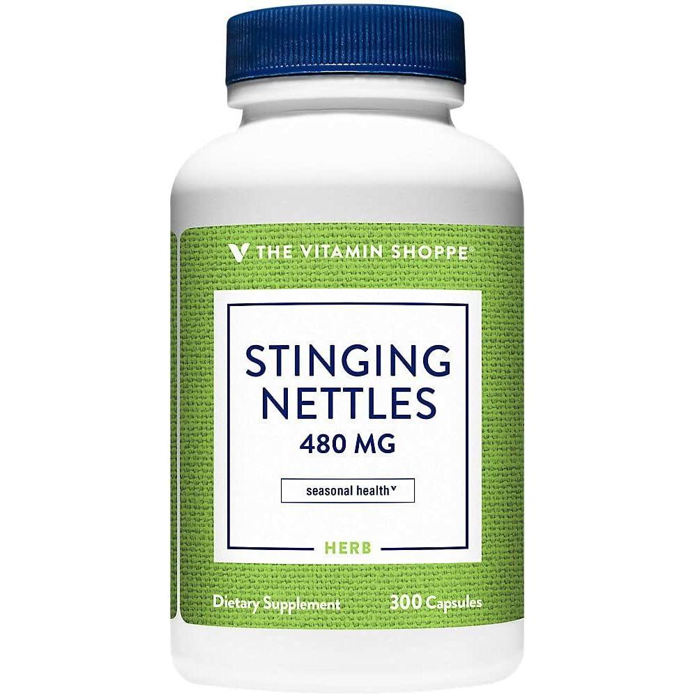 imageThe Vitamin Shoppe Stinging Nettles 480 300 Capsules 300 Capsules300 Count Pack of 1