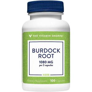 The Vitamin Shoppe Burdock Root (Arctium Lappa) 1080mg Traditional (100 Capsules)