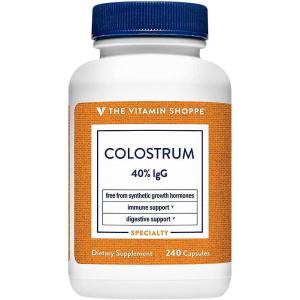 The Vitamin Shoppe Colostrum 40% IGG Supports Immune Health, (120 Capsules)(240 Count (Pack of 1))