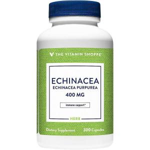 The Vitamin Shoppe Echinacea 400MG – Immune System Support, Seasonal Wellness & Respiratory Health (300 Capsules)