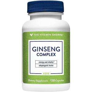 The Vitamin Shoppe Ginseng – Energy Support, Mental Clarity & Adaptogenic Wellness (120 Capsules)(120 Count (Pack of 1))
