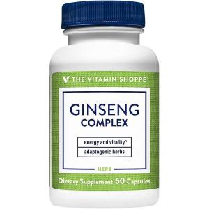 The Vitamin Shoppe Ginseng – Energy Support, Mental Clarity & Adaptogenic Wellness (120 Capsules)(60 Count (Pack of 1))