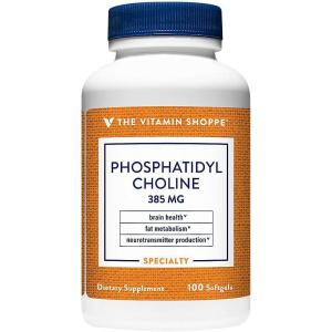 The Vitamin Shoppe Phosphatidyl Choline 385MG (from Soy Lecithin) (100 Softgels)