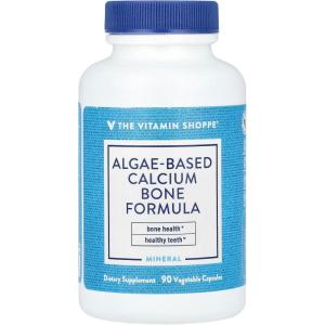 The Vitamin Shoppe Plant-Based Algae Calcium – Bone Health Formula | with Magnesium D3 K2 | 90 Veggie Caps | Vegan Whole Food