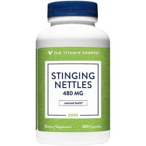 The Vitamin Shoppe Stinging Nettles 480 (300 Capsules) (300 Capsules)(300 Count (Pack of 1))