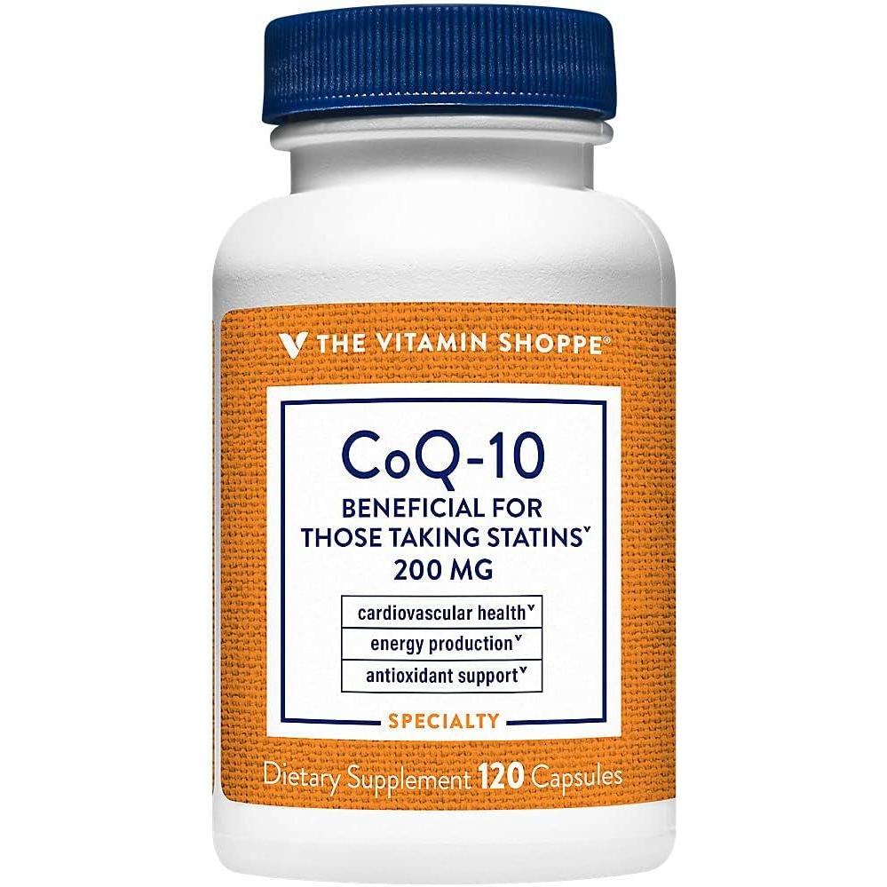 imageThe Vitamin Shoppe CoQ10 200mg Beneficial for Those Taking 120 Capsules120 Count Pack of 1