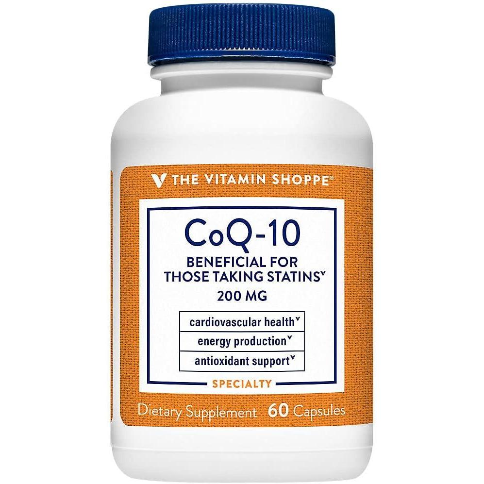imageThe Vitamin Shoppe CoQ10 200mg Beneficial for Those Taking 120 Capsules60 Count Pack of 1