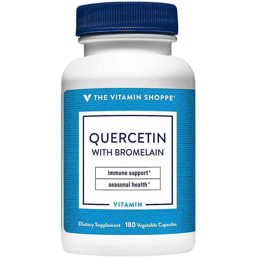 imageThe Vitamin Shoppe Quercetin with Bromelain Antioxidant That Supports 180 Capsules
