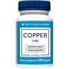 The Vitamin Shoppe Copper 2MG – Iron Metabolism, Antioxidant Support & Immune Function, Essential Trace Mineral (100 Capsules)
