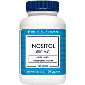 The Vitamin Shoppe Inositol 650MG, Supports Healthy Liver Cellular (300 Capsules)(100 Count (Pack of 1))