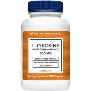 The Vitamin Shoppe L-Tyrosine 500 (100 Capsules) (100 Capsules)(100 Count (Pack of 1))