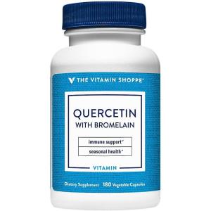 The Vitamin Shoppe Quercetin with Bromelain, Antioxidant That Supports (180 Capsules)