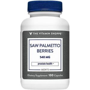 The Vitamin Shoppe Saw Palmetto Berries 540MG (300 Capsules) (300 Capsules)(100 Count (Pack of 1))