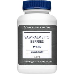 The Vitamin Shoppe Saw Palmetto Berries 540MG (300 Capsules) (300 Capsules)(300 Count (Pack of 1))