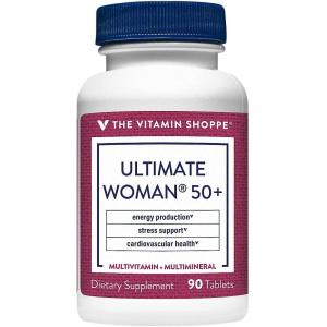 The Vitamin Shoppe Ultimate Woman 50+ Multivitamin – High Potency Daily Multi for Women Over 50, Energy & Immune Support (90 Tablets)(90 Count (Pack of 1))
