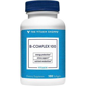 The Vitamin Shoppe Vitamin B-Complex – Energy Metabolism & Nervous System Support, Complete B Vitamins (100 Softgels)(100 Count (Pack of 1))