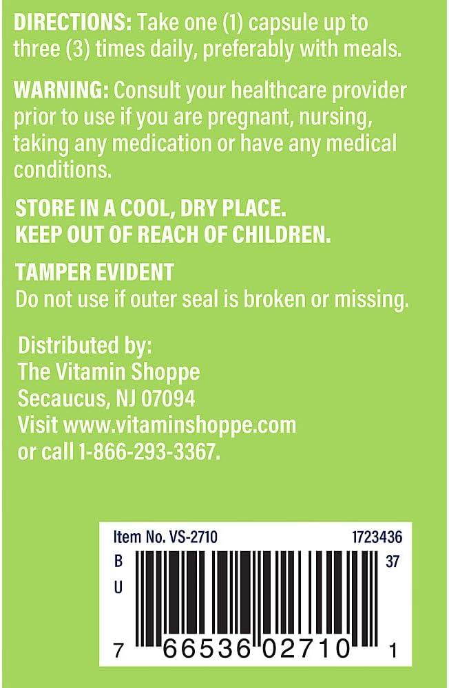 imageThe Vitamin Shoppe Milk Thistle 175 MG Liver Health Support Detoxification amp Antioxidant Protection 300 Capsules300 Count Pack of 1