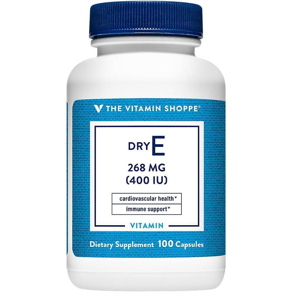 imageThe Vitamin Shoppe Vitamin E 400IU  Antioxidant Support for Skin Health amp Immune Function Daily Vitamin 100 Capsules