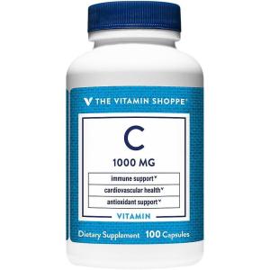 The Vitamin Shoppe C-1000 1,000MG, Antioxidant That Supports Immune (100 Capsules)