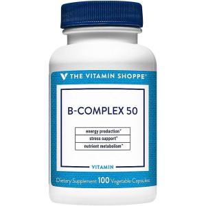The Vitamin Shoppe Vitamin B-Complex – Energy Metabolism & Nervous System Support, Complete B Vitamins(100 Count (Pack of 1))