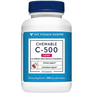 The Vitamin Shoppe Vitamin C 500 MG – Immune Support, Antioxidant Protection & Collagen Formation, Daily Vitamin