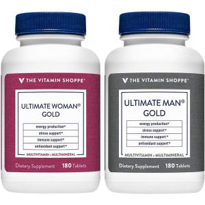 Ultimate Man and Woman Gold Multivitamin Bundle (180 Tablets) by The Vitamin Shoppe