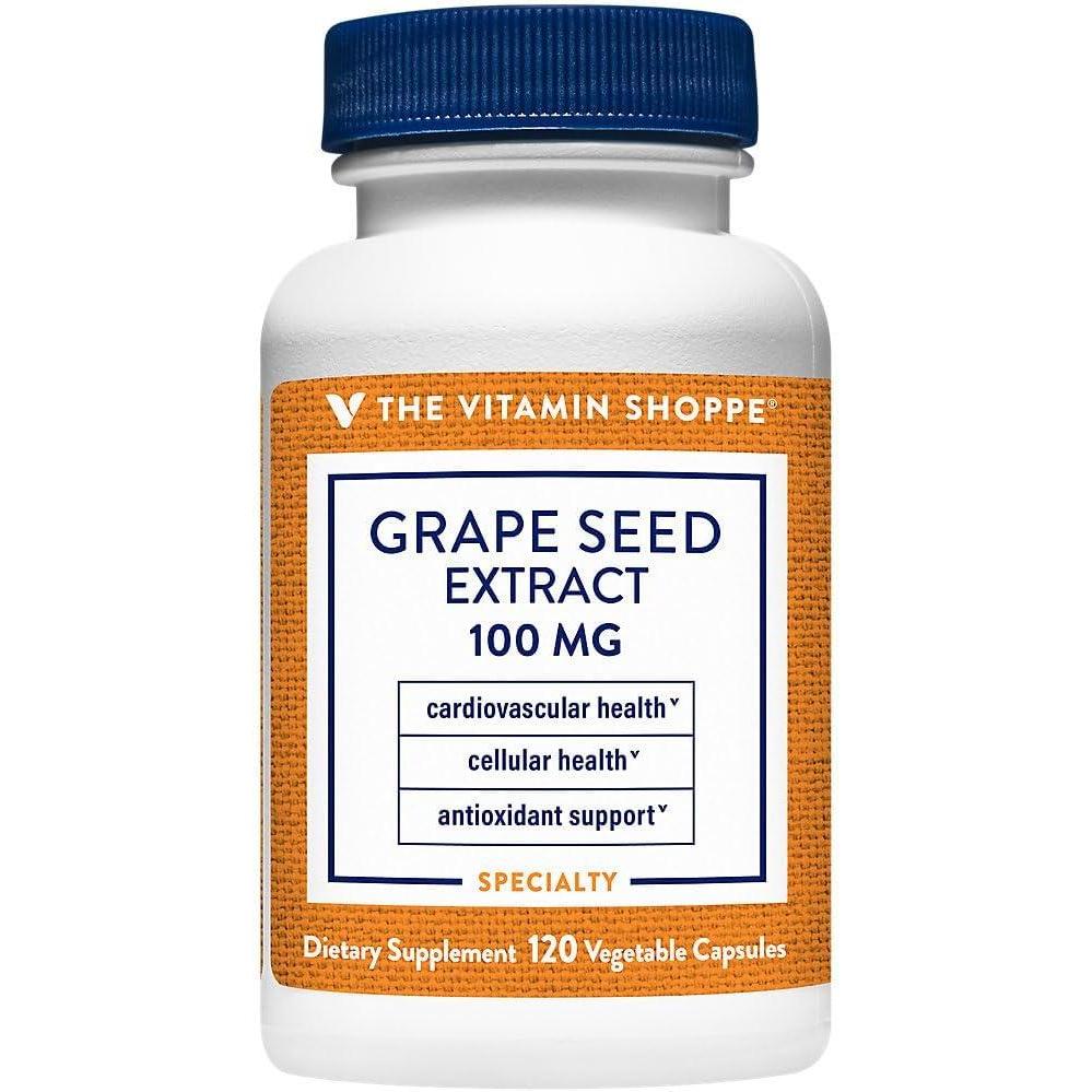 imageThe Vitamin Shoppe Grape Seed Extract 100 120 Capsules 120 Capsules
