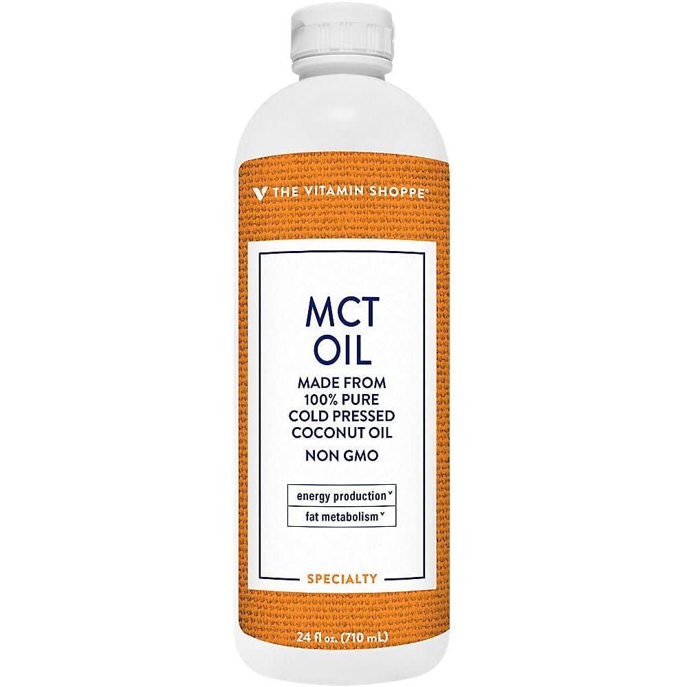 imageThe Vitamin Shoppe MCT Oil 100 Pure Liquid MCT Oil Specialty Supplement NonGMO Energy Source KetoFriendly Supplement Easy to Mix 24 Fluid Ounces Oil
