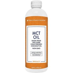 The Vitamin Shoppe MCT Oil, 100% Pure Liquid MCT Oil Specialty Supplement, Non-GMO, Energy Source, Keto-Friendly Supplement, Easy to Mix (24 Fluid Ounces Oil)