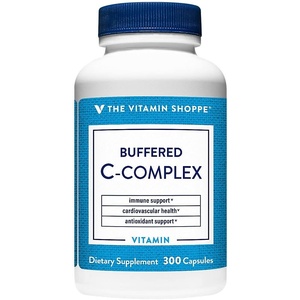 The Vitamin Shoppe Buffered C-Complex, Antioxidant that Supports Immune (100 Capsules)(300 Count (Pack of 1))