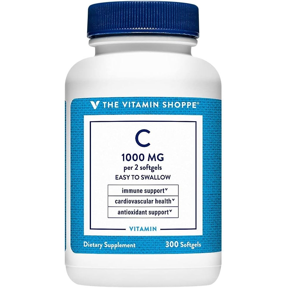 image:imageThe Vitamin Shoppe Brand Vitamin C 1000 mg Capsules with Antioxidants Immune amp Collagen Production Support Supplement for Men and Women Sugar amp Gluten Free Vegetarian Non GMO 300 Softgels300 count Pack of 1