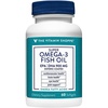 The Vitamin Shoppe Omega 3 Fish Oil 1290mg, EPA 735mg & DHA 165mg, Purity Assured, Molecularly Distilled to Support Cardiovascular, Joint and Brain Health (60 Softgels)(1 Count (Pack of 1))