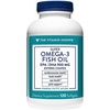 The Vitamin Shoppe Omega 3 Fish Oil 1290mg, EPA 735mg & DHA 165mg, Purity Assured, Molecularly Distilled to Support Cardiovascular, Joint and Brain Health (60 Softgels)(120 count (Pack of 1))