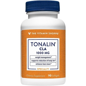 The Vitamin Shoppe Tonalin CLA 1000mg Softgel, Conjugated Linoleic Acid 780mg from Safflower Seeds – Supports Reduction of Body Fat(90 Softgels)